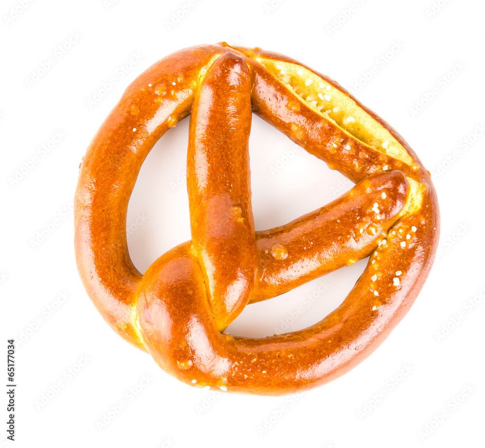 Pretzel isolated white background Pretzel isolated white background