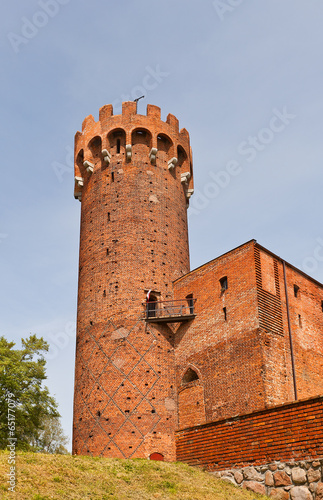 North-east tower of Schwetz castle (1350). Swiecie, Poland photo