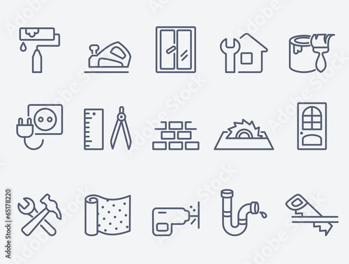 Home repair icons