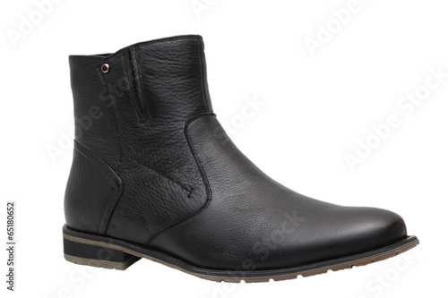 Winter black men's shoes
