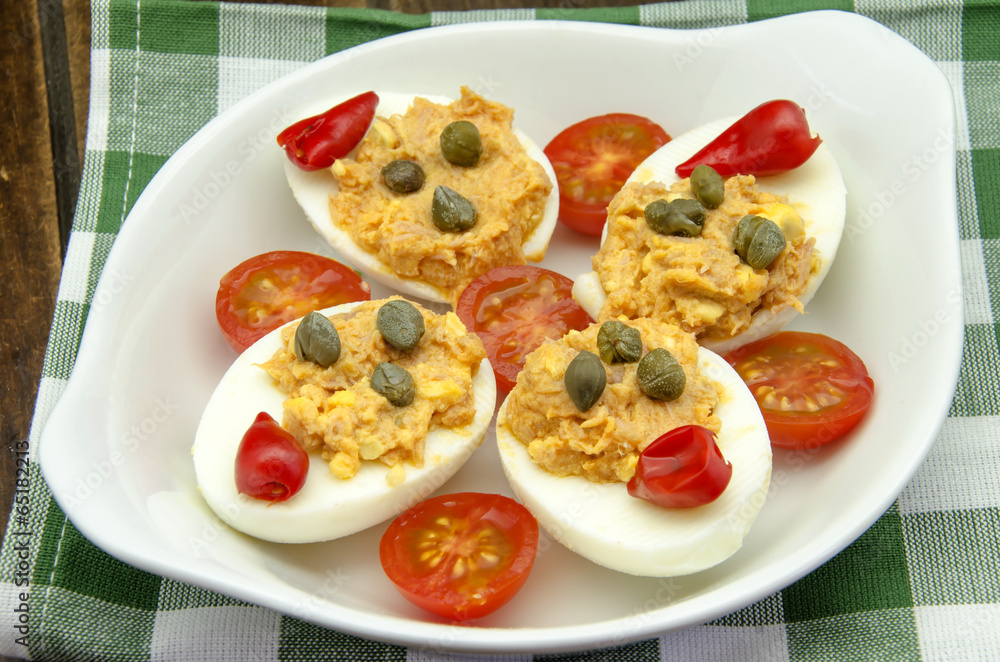 Huevos rellenos Huevos rellenos