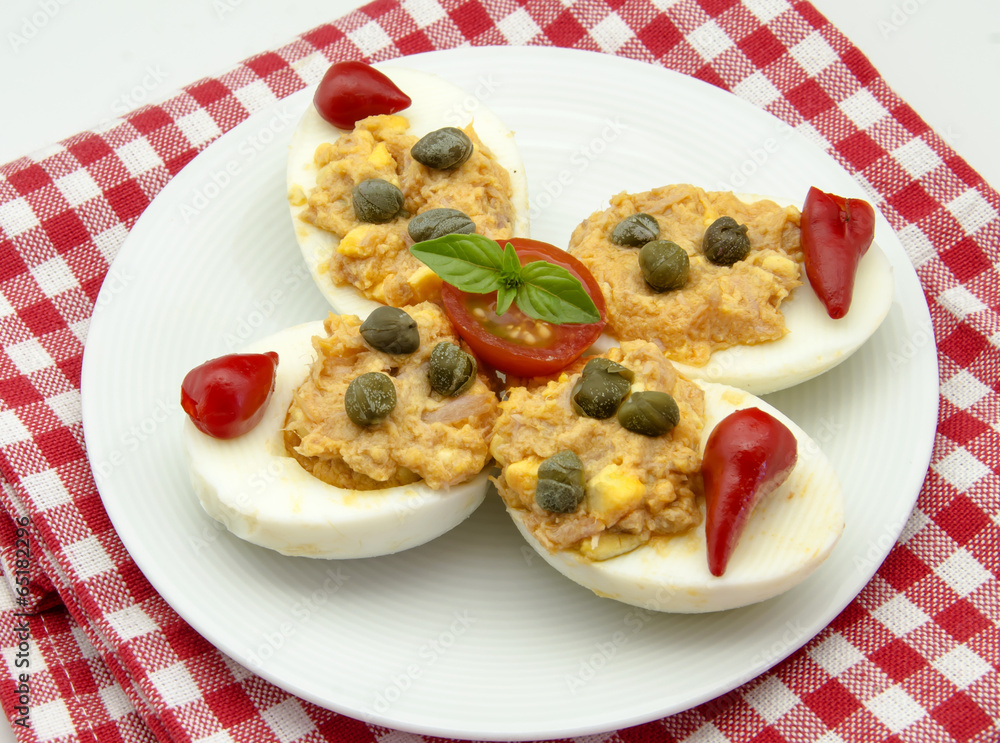 Huevos rellenos Huevos rellenos