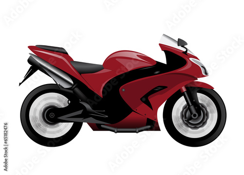 red highspeed bike photo