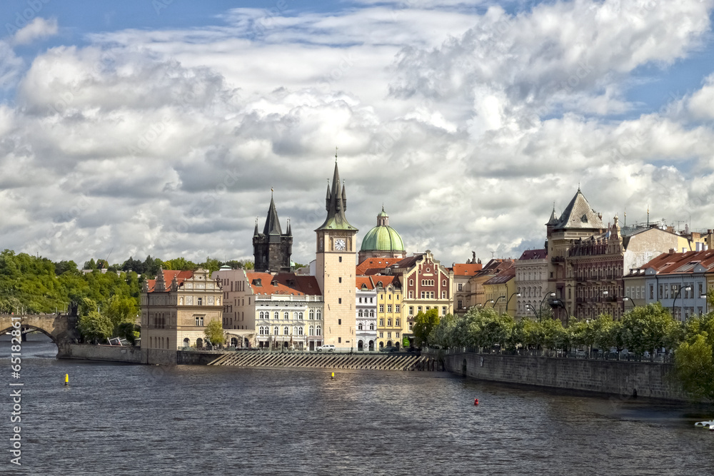 Prague, Czech Republic, Novotny Lavka at Old City Prague, Czech Republic, Novotny Lavka at Old City