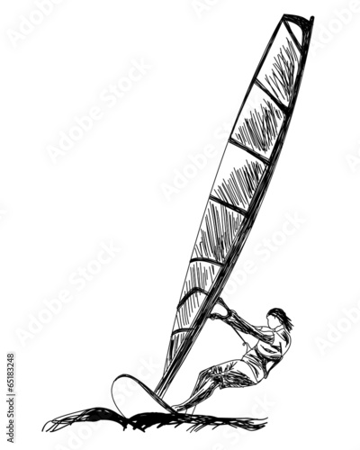 Windsurfing sketch