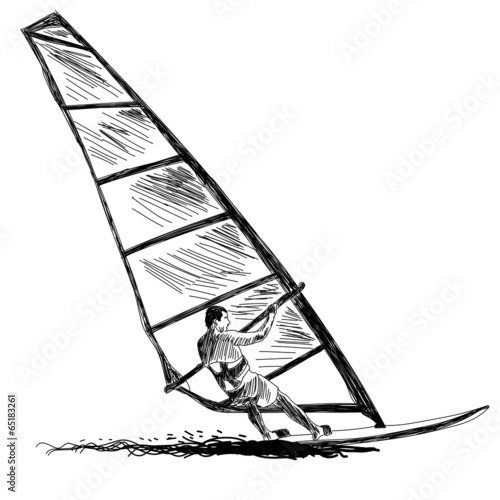 Windsurfing sketch