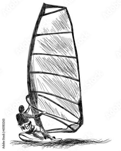 Windsurfing sketch #65183263