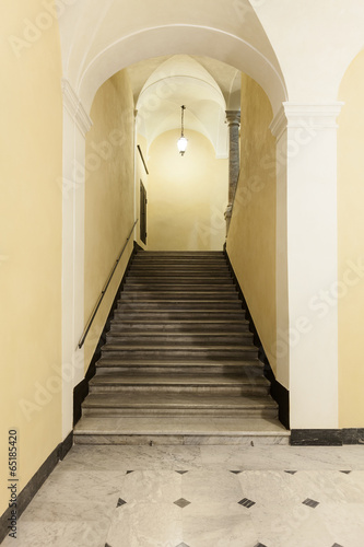 entrance of a beautiful historic building