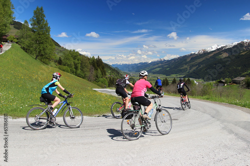 Group of cyclists