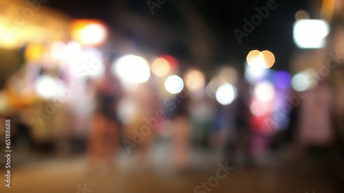 Wallpaper Mural Night marketplace in Koh Samui with blurred background Torontodigital.ca