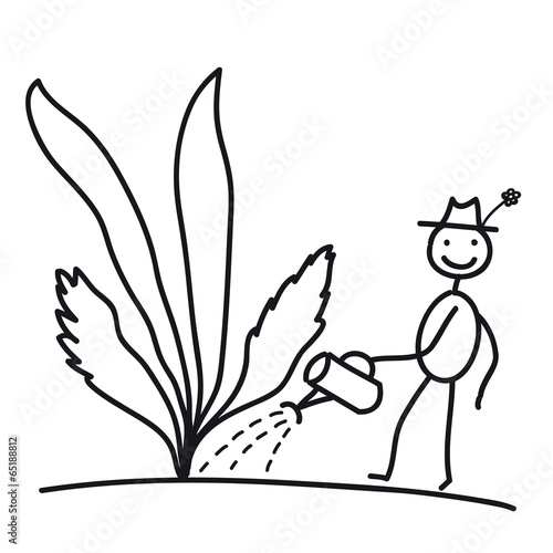 Hobbygärtner - Pflanzen gießen, Garten und Balkon bepflanzen, Gartenzeit im Frühjahr, Aussaat, Keimlinge, Setzlinge, Selbstversorger, eigener Anbau, Gemüse ernten