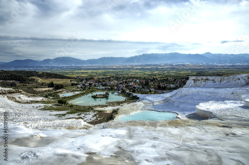 Terrace of Water of Pamukkale in Turkey