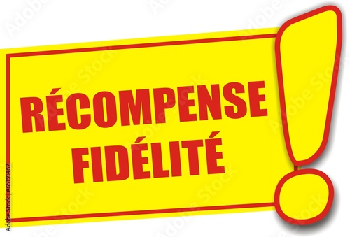 étiquette récompense fidélité