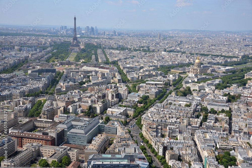 View over Paris, France.