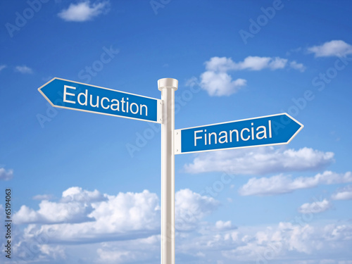 Education Financial Sign