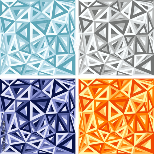 3D Abstract colorful Triangle background