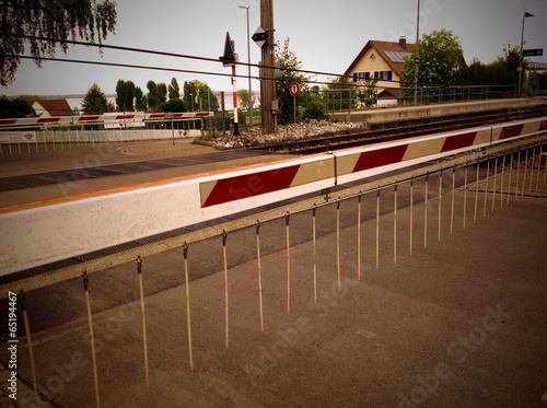 Fotografie level crossing in Switzerland