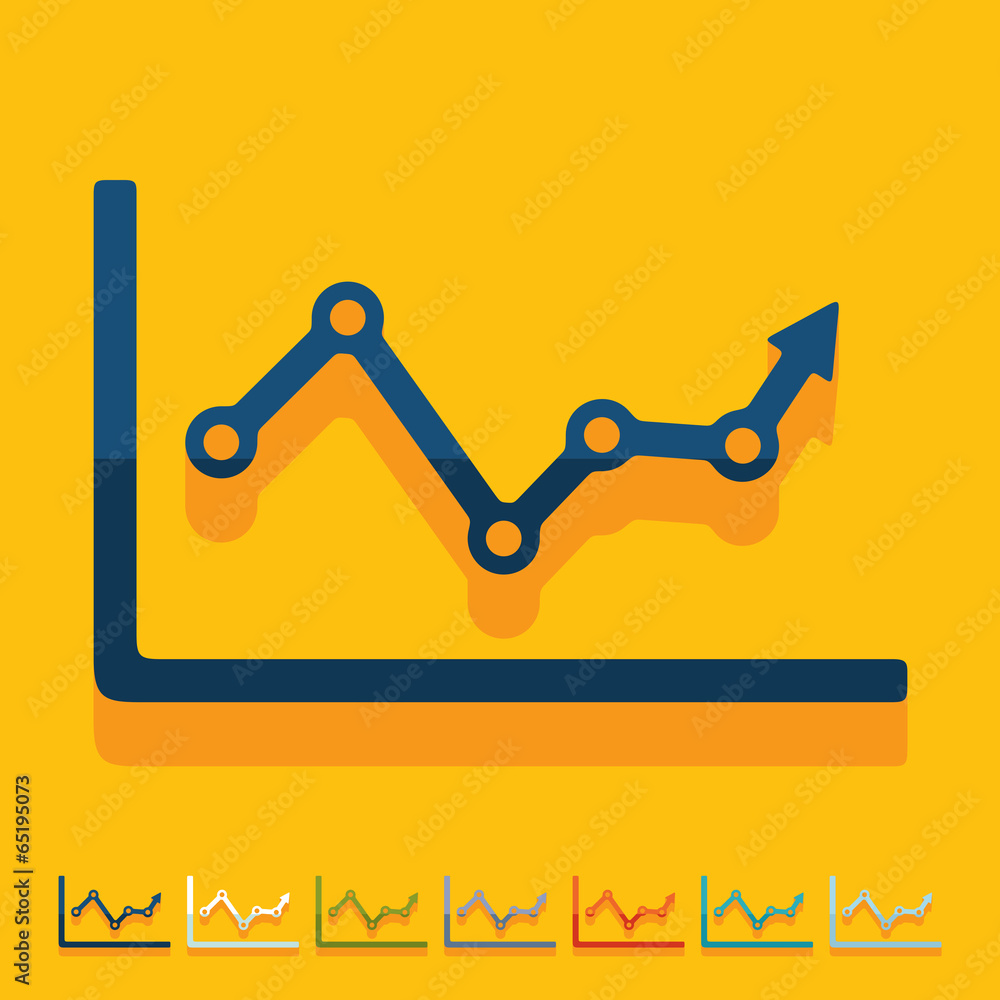 Flat design: chart Flat design: chart