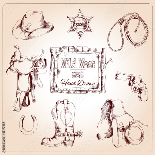 Wild west set