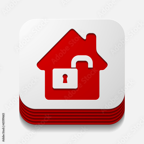 square button: house