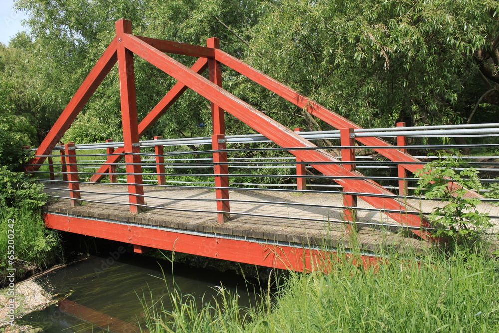 Hölzerne Brücke über die Glinze in Wittstock,