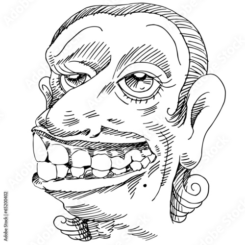 Woman with Large Teeth