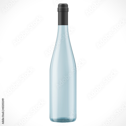 Blue Glass Wine Cider Bottle