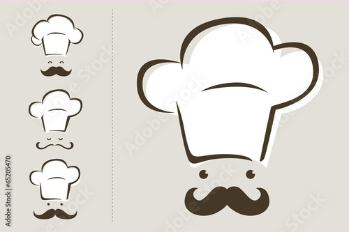 Obraz na płótnie Chef Icon Set w salonie