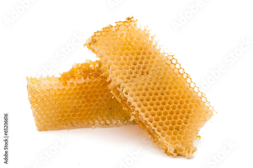 honeycomb honey isolated