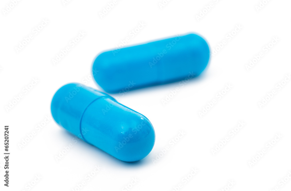 blue capsules