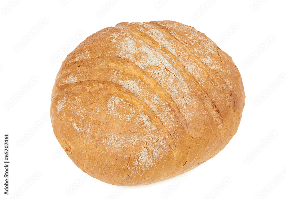 Bread with cracked crust on top