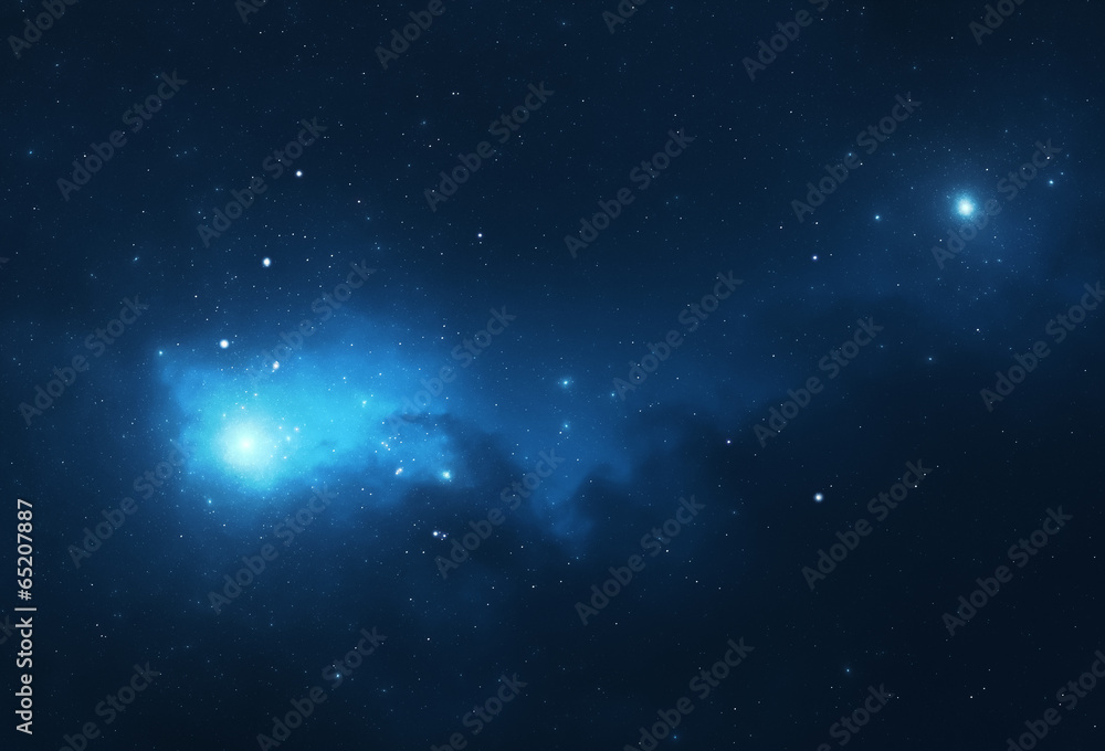 Fototapeta premium Night sky - Universe filled with stars, nebula and galaxy