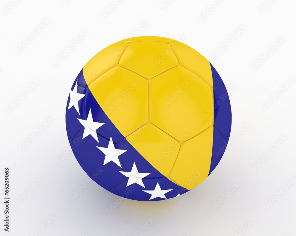 3d Bosnia Fifa World Cup Ball Isolated Stock Illustration Adobe Stock