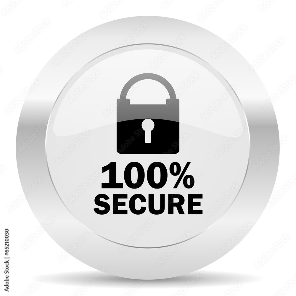 secure silver glossy web icon secure silver glossy web icon