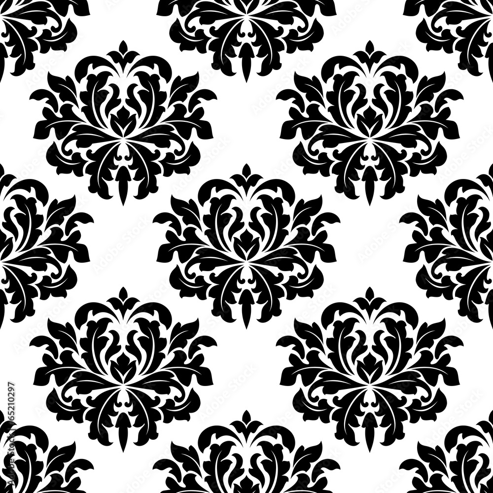 Bold damask style arabesque pattern Bold damask style arabesque pattern