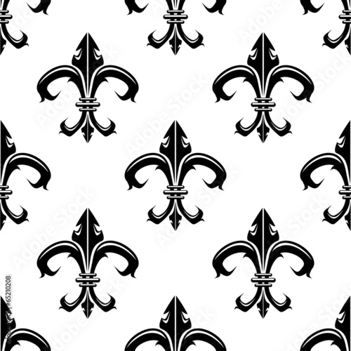 Classical French fleur-de-lis background pattern