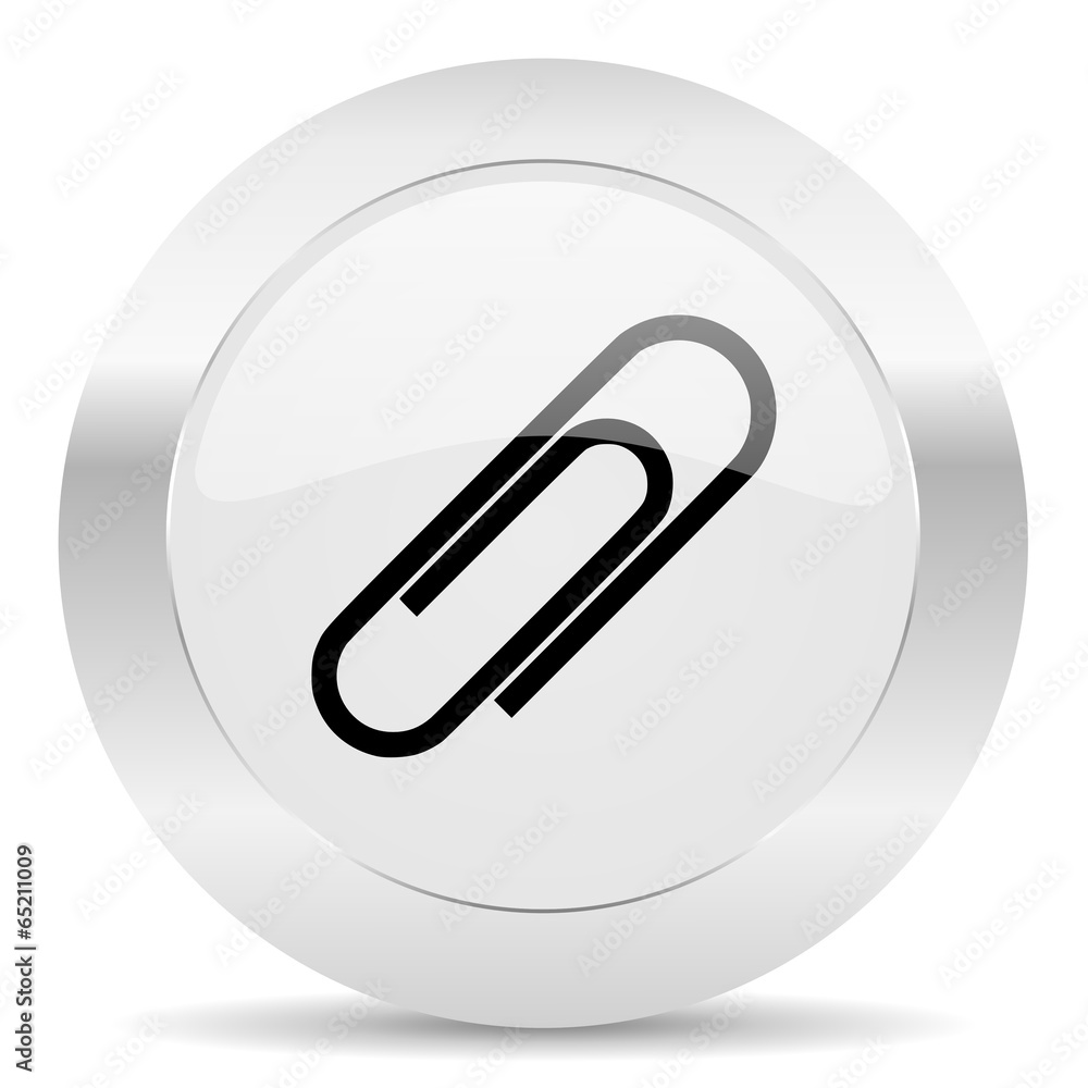 paperclip silver glossy web icon paperclip silver glossy web icon