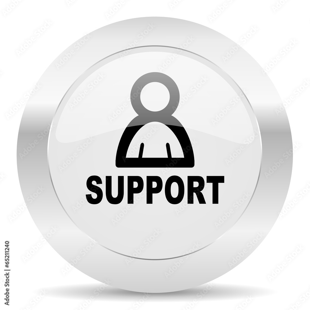 support silver glossy web icon support silver glossy web icon