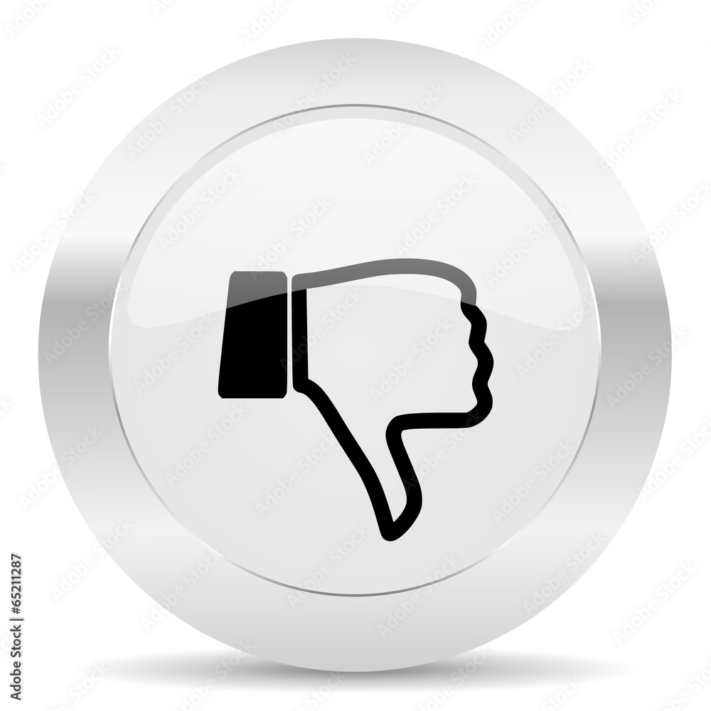dislike silver glossy web icon dislike silver glossy web icon