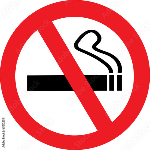 The sign No Smoking