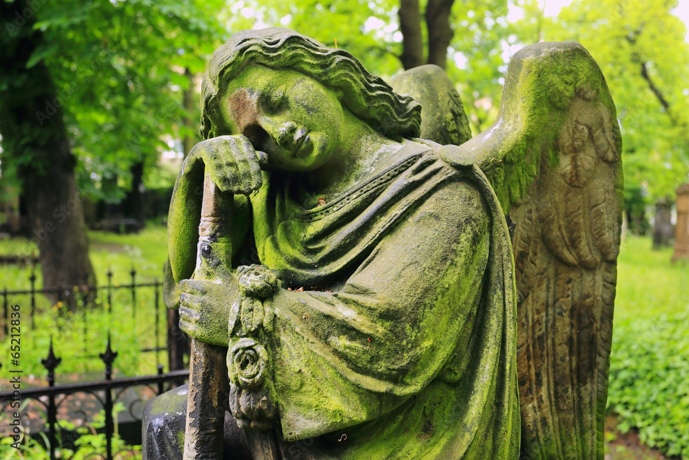 The Angel from the old Prague Cemetery, Czech Republic