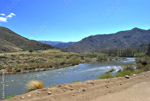 Río Aluminé, Villa Pehuenia, Neuquén, Patagonia photo