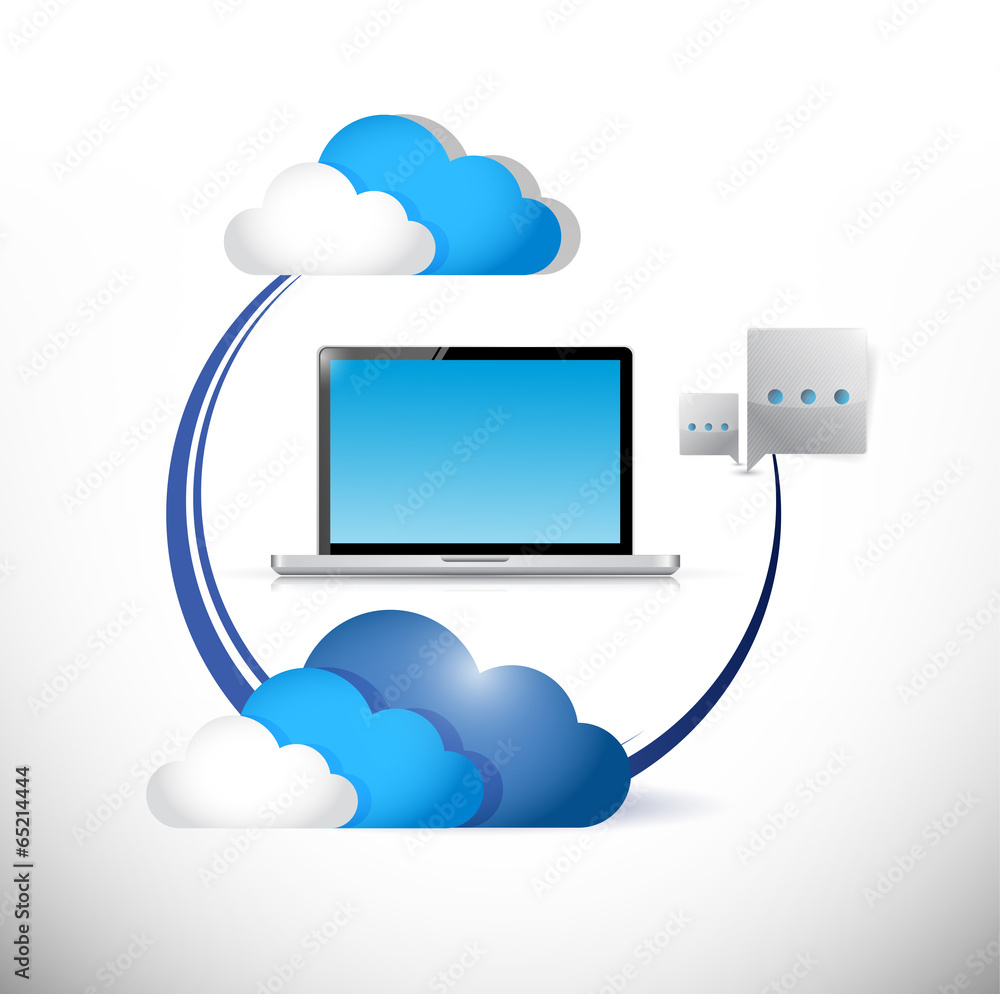 cloud computing technology concept illustration cloud computing technology concept illustration