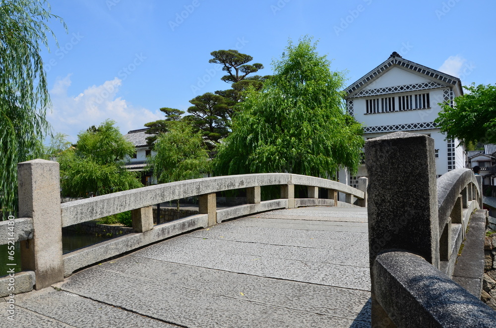 The stone bridge in Kurashiki, Japan