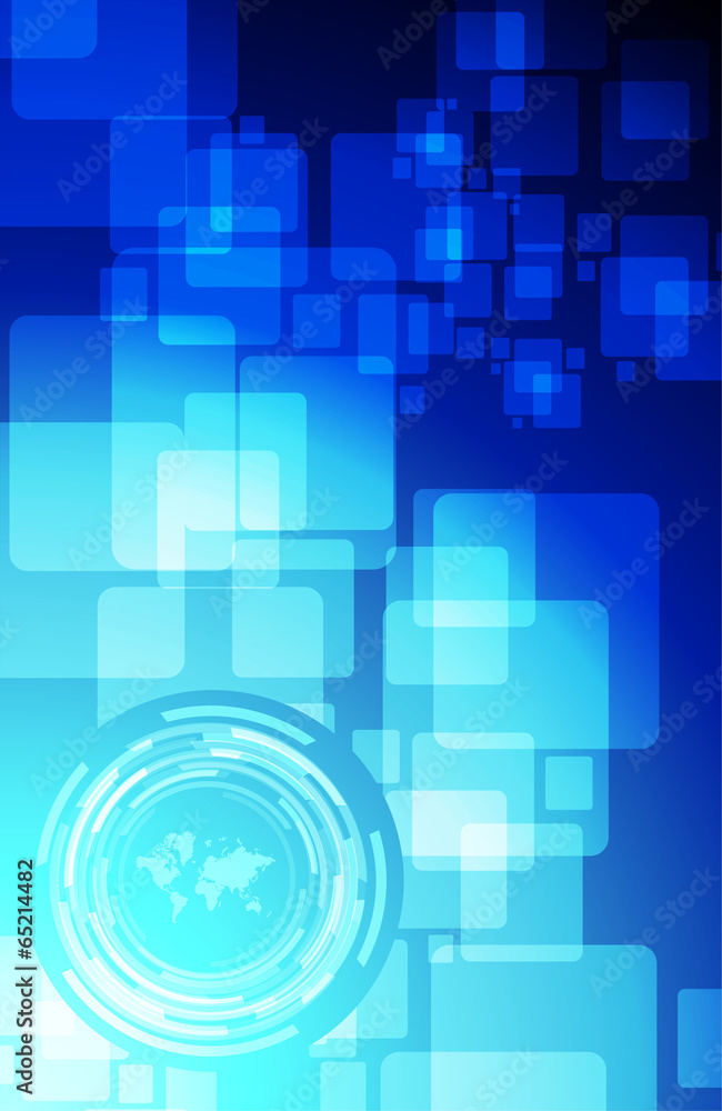world map technology business illustration design background