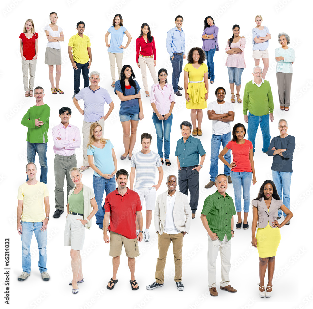 Diverse Multi-Ethnic People Posing for the Camera Diverse Multi-Ethnic People Posing for the Camera