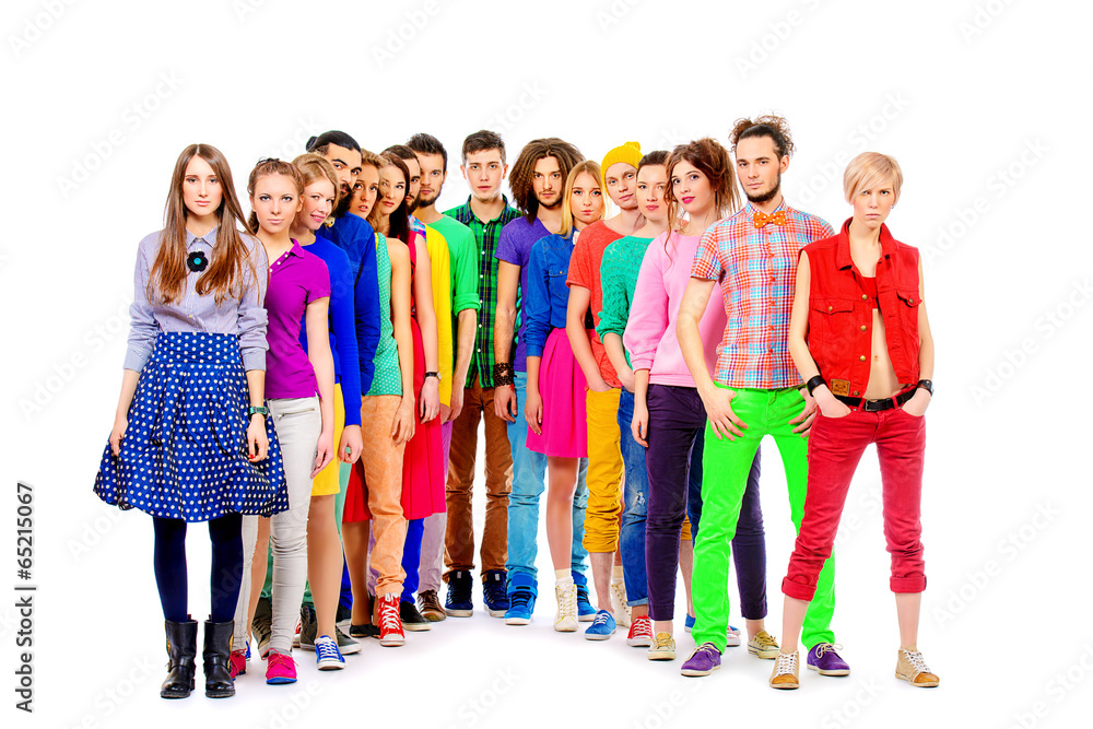 Fototapeta premium colorful people