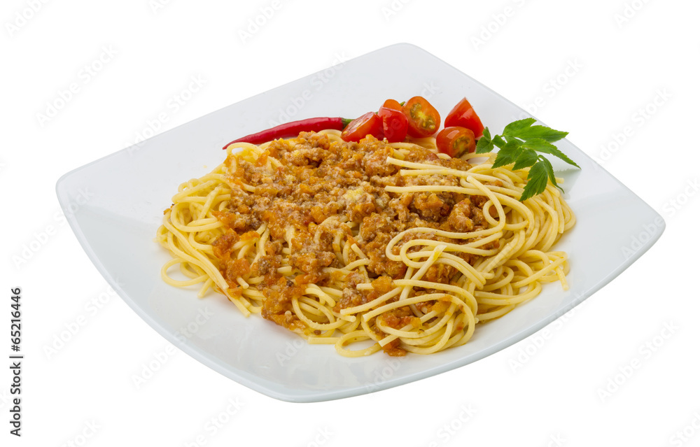Bolognese spaghetti Bolognese spaghetti