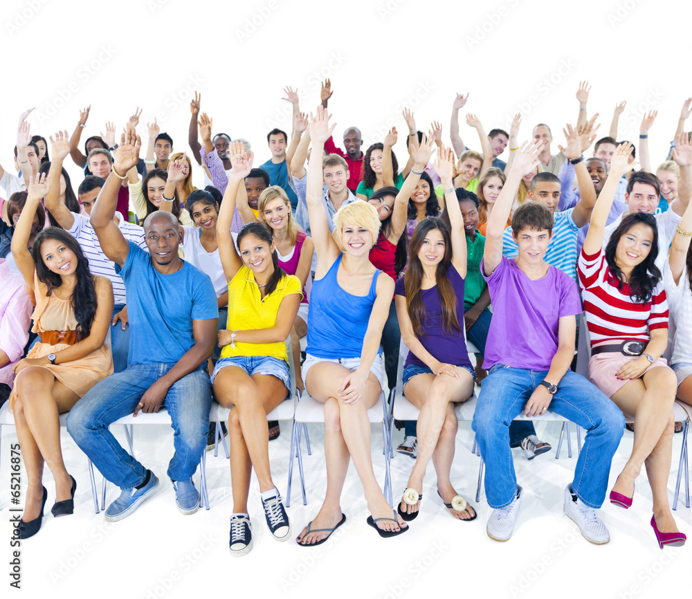 Obraz premium Large Group of Student in The Conference Room