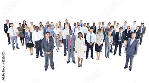 Multi-ethnic group of business person